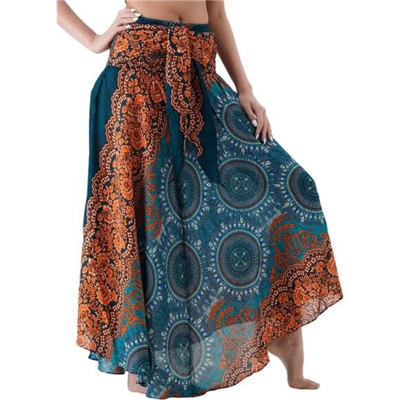 Long Skirts for Women Bohorose Green - Picture 1 of 3